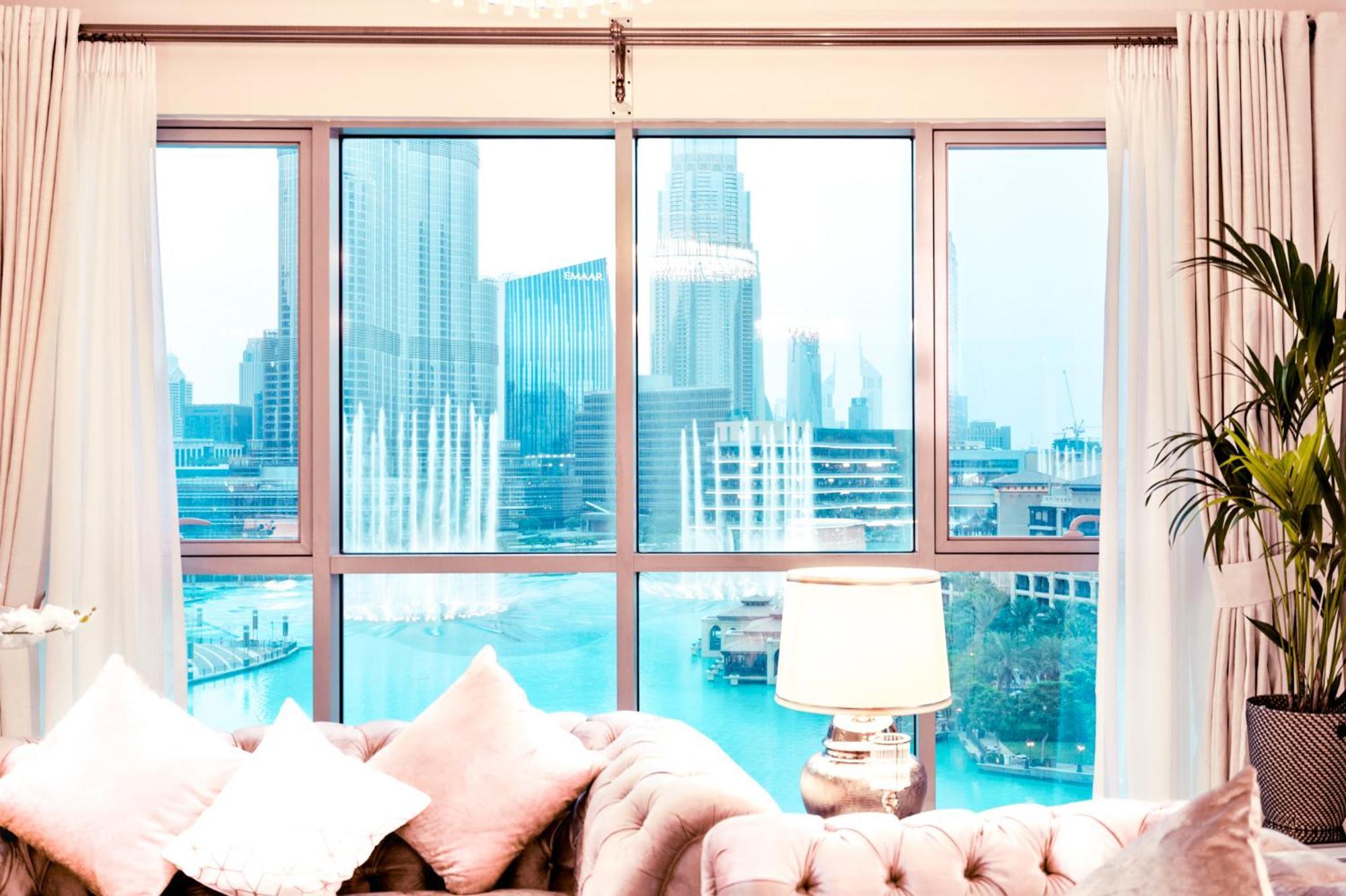 Elite Royal Apartment - Full Burj Khalifa & Fountain View - Premier - 2 Bedrooms & 1 Open Bedroom Without Partition Dubai Luaran gambar