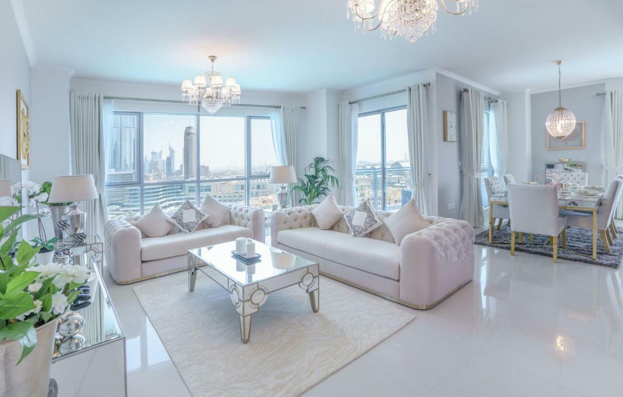 Elite Royal Apartment - Full Burj Khalifa & Fountain View - Premier - 2 Bedrooms & 1 Open Bedroom Without Partition Dubai Luaran gambar